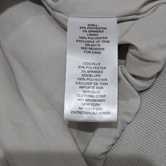 Truth Pearl Gray Satin Jacket - Medium NWT - Picture 4 of 4